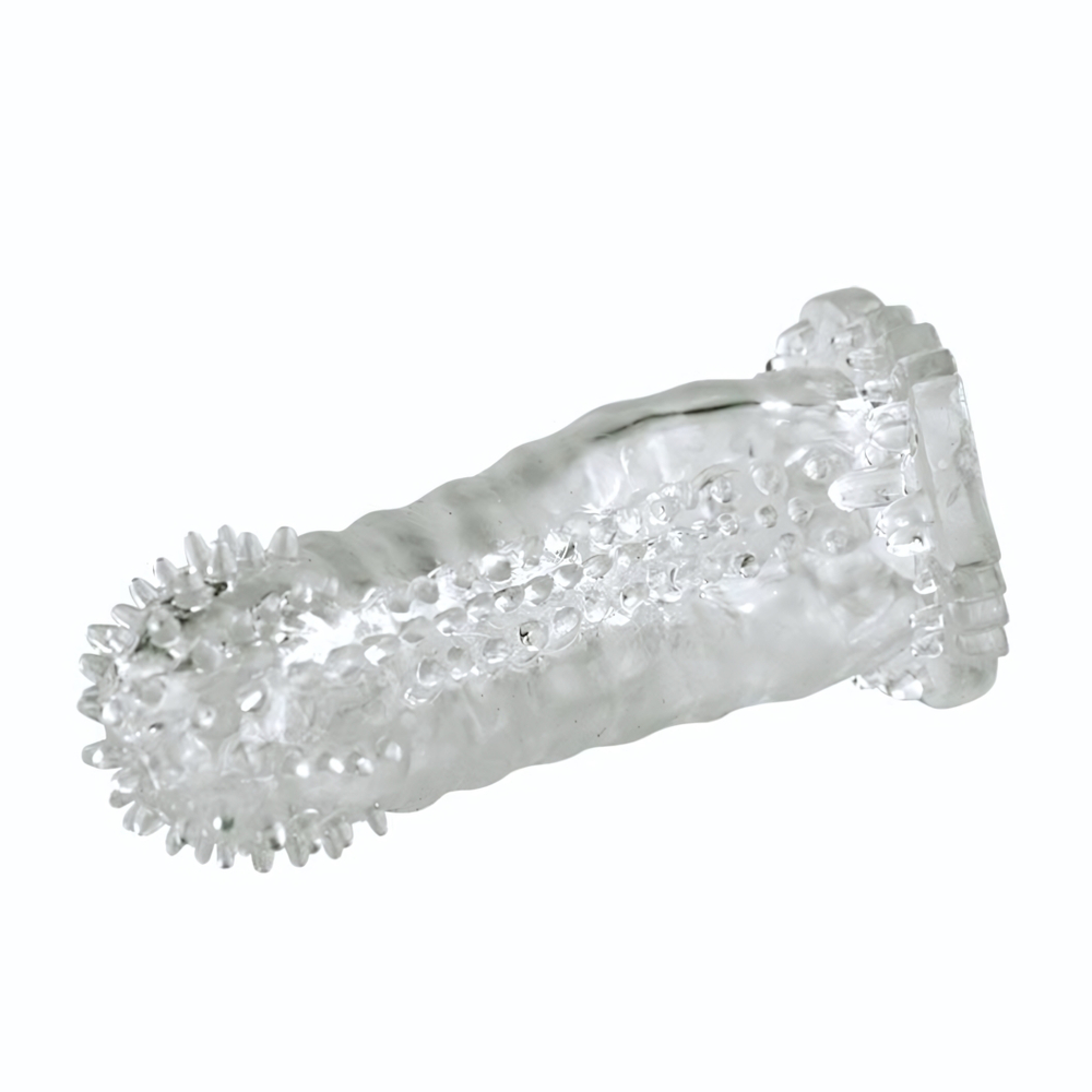 Насадка на пенис со стимуляцией предвагинальной зоны - 14 см. (Цвет: прозрачный)