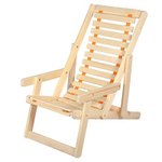 ШЕЗЛОНГ БШ ДЕРЕВЯННЫЙ С ПОДЛОКОТНИКАМИ 105Х65Х95СМ 32016