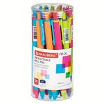 Ручка шариковая автоматическая Brauberg Mix, синяя, 0.7мм, масляный стержень