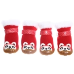 Ботинки зимние для животных «МОДНЫЙ БРО», на липучке, цвет красный, размер 5, 6см