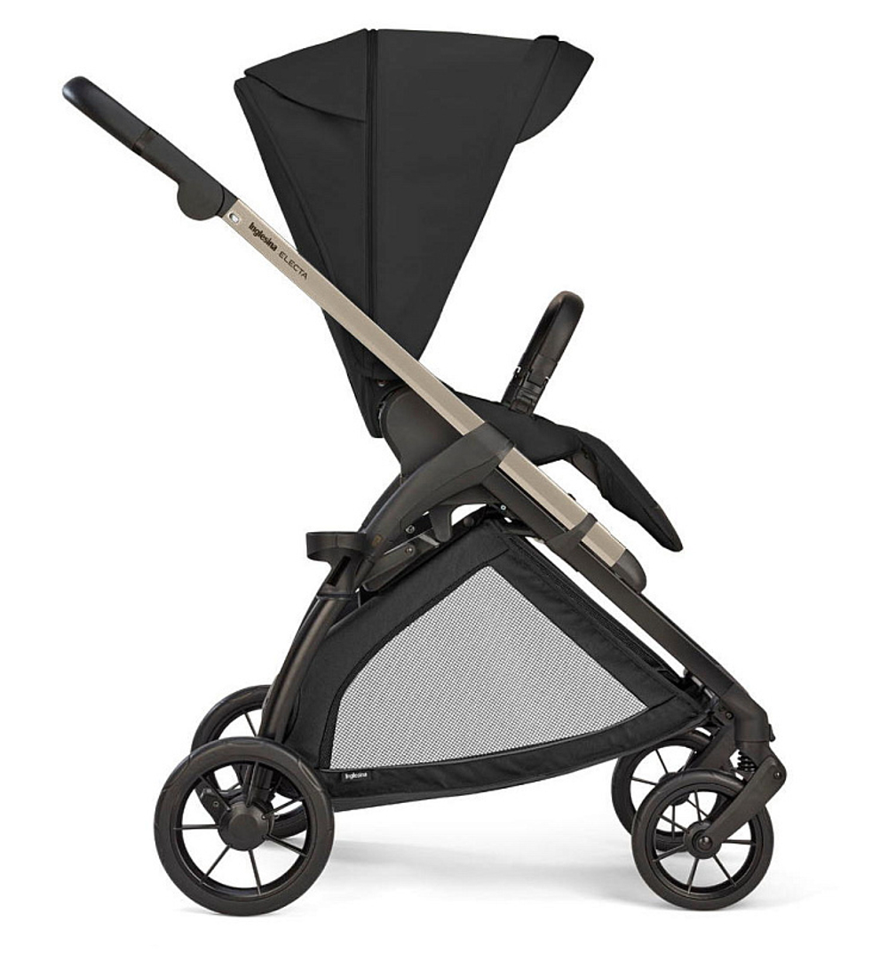 Коляска 3 в 1 Inglesina Electa System Quattro DRW 2025 с подставкой под люльку Upper Black