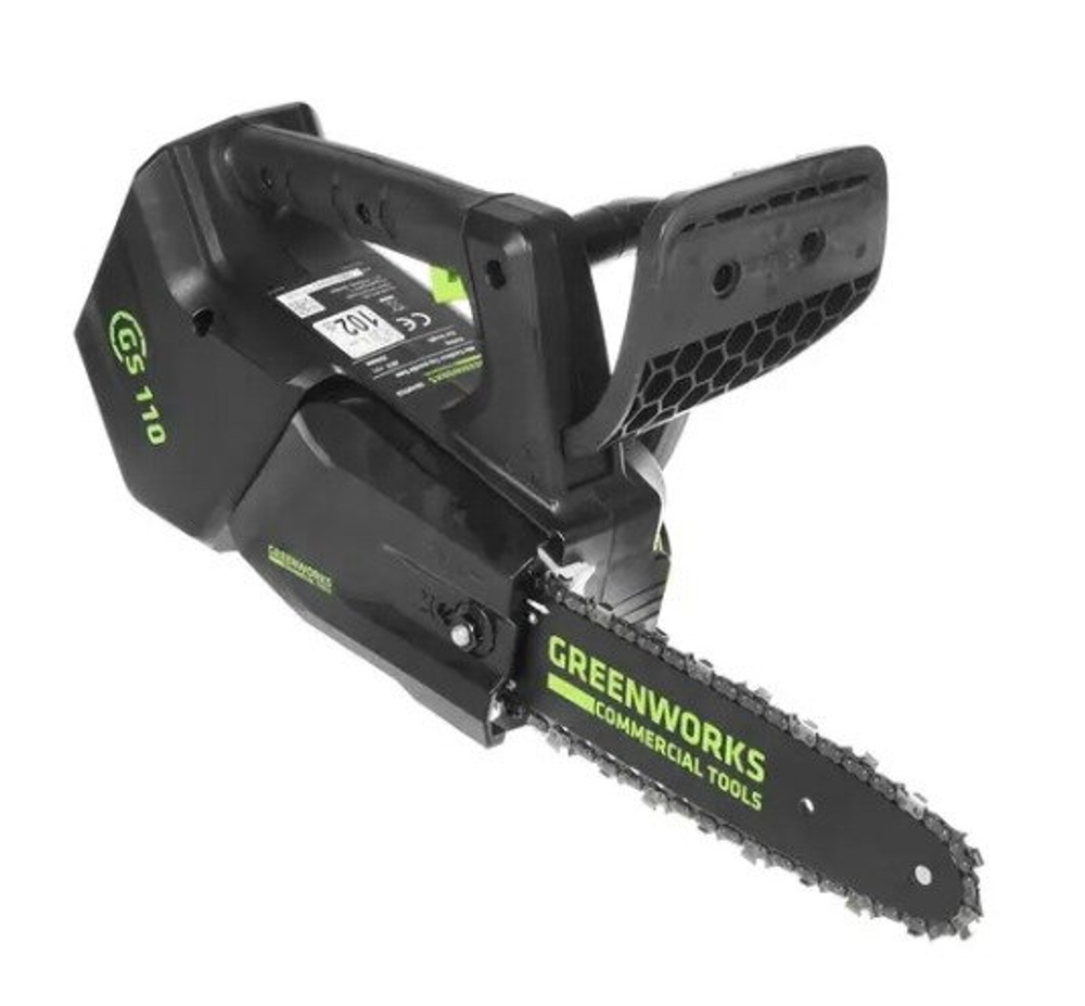 Пила цепная одноручная аккум. GREENWORKS GD40TCS 40В,25см,1/4-1,3-58,б/щ,без АКБ и ЗУ (2003807)