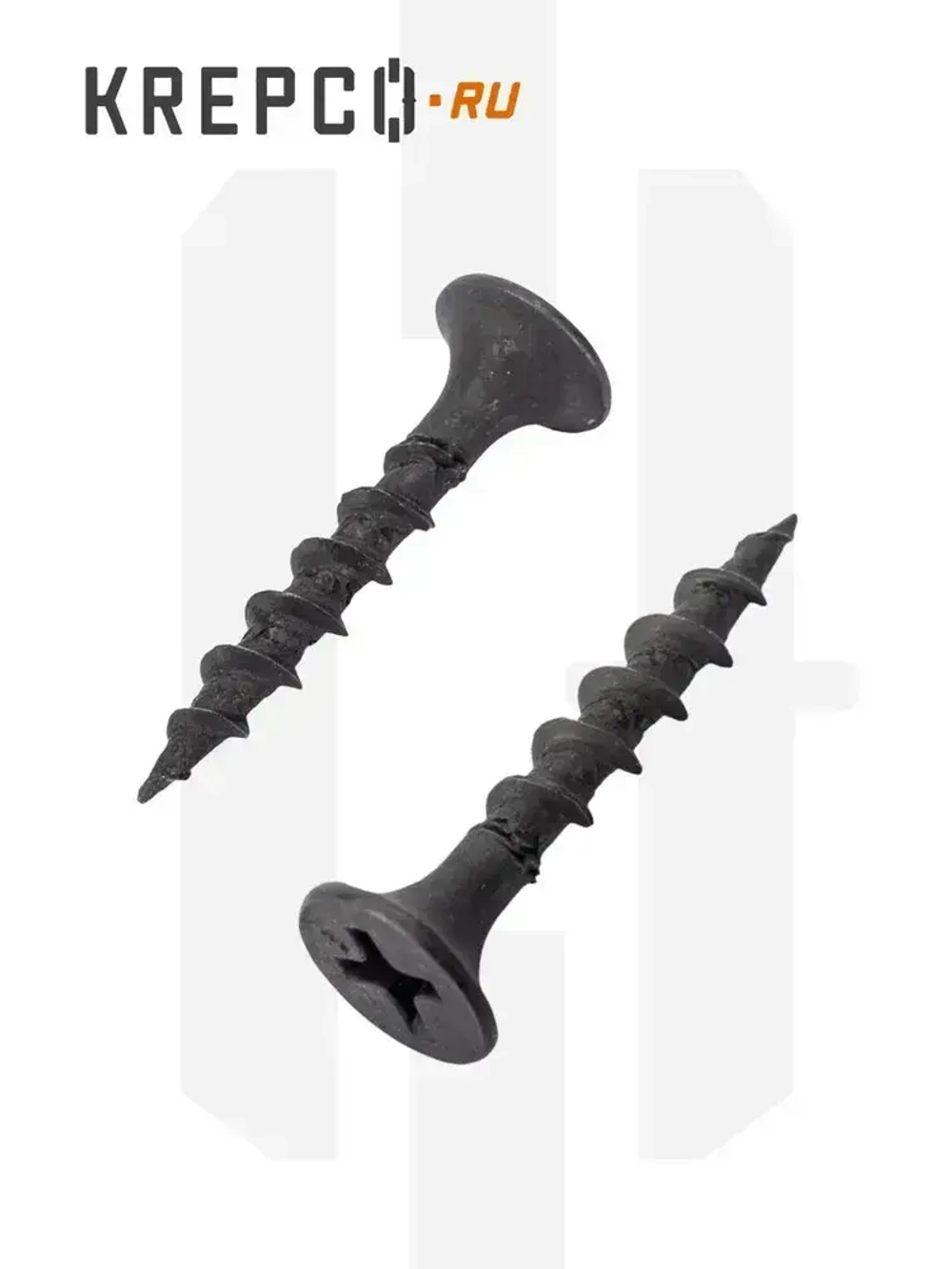 Саморезы по дереву, черные, 3.5 х 25 мм (200 штук)