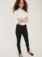 Брюки школьные скинни для девочки Next 129-870, Черный