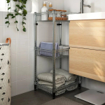 Стеллаж - IKEA OMAR, 46х36х94 см, серый, ОМАР ИКЕА