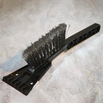 Щетка для снега со съемным скребком, 30см cyber black "Techno"