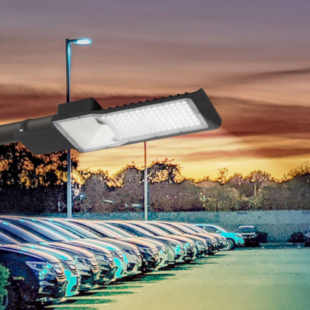 Уличный светильник ЭРА SPP-503-0-50K-100 100Вт 5000К 10000Лм IP65 КСС Ш 48мм | Уличные консольные светильники