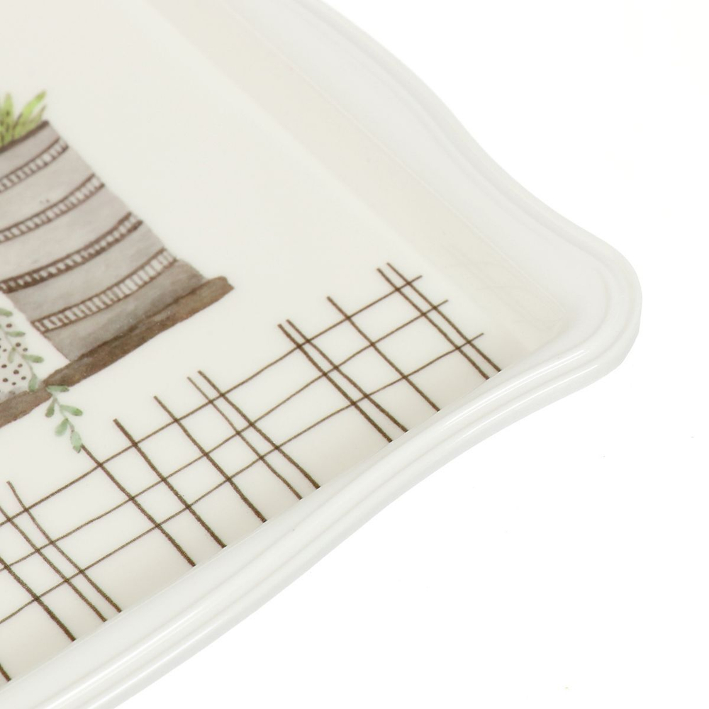 Поднос пластик, 35х26 см, прямоуг, Весна, Y4-4932