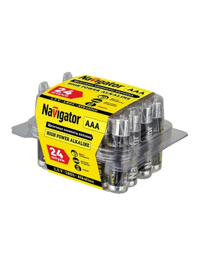 Элемент питания алкалиновый AAA/LR03 94 787 NBT-NE-LR03-BOX24 (уп.24шт) Navigator 94787