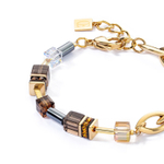 Браслет Coeur de Lion Brown-Gold 4524/30-1116