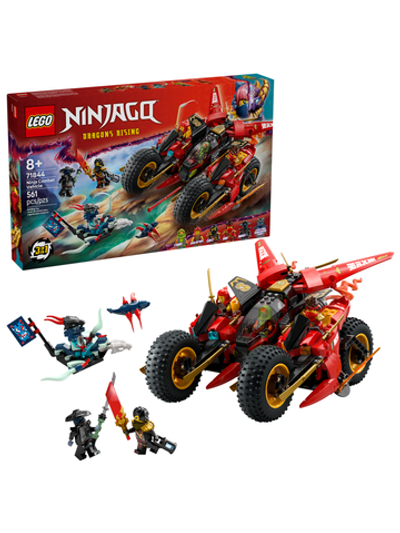 Конструктор Лего Ниндзяго Боевая машина ниндзя 71844 | LEGO Ninjago Ninja Combat Vehicle | большой 3-в-1 | 561 деталь 8+