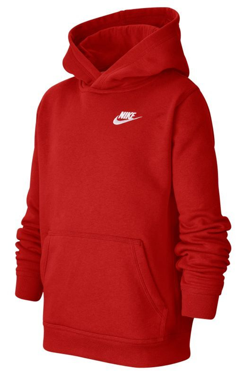 Кофта для мальчика теннисная Nike Sportswear Club PO Hoodie - university red/white