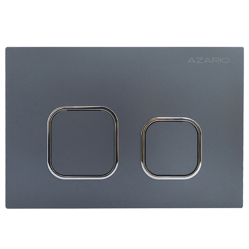 Кнопка смыва AZARIO NEW-TS механическая, двойной смыв, квадратные кнопки, ABS пластик, сатин (AZ-ABS-002-GG)