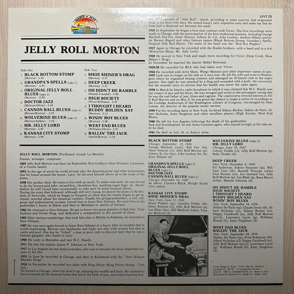 "Jelly Roll" Morton - "Jelly Roll" Morton (Италия 1986г.)