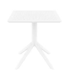 Стол пластиковый Sky 70х70 белый