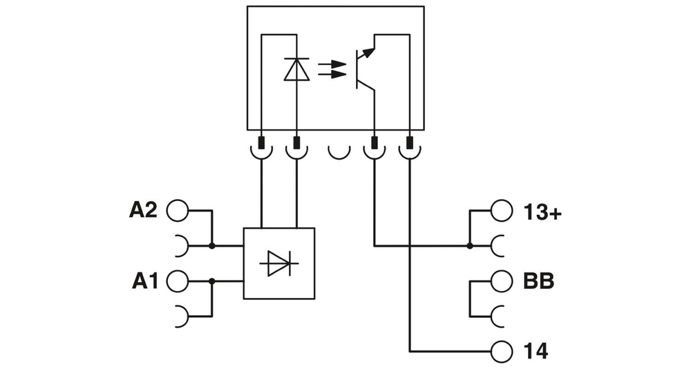 2900375 - PLC-OPT- 5DC/ 24DC/2/ACT - Модуль полупроводникового реле