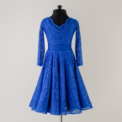 синее платье для танцев