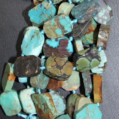 Бирюза Натуральная срез 15мм