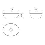 Раковина Point Артемида 51 PN43151WB овальная, белая
