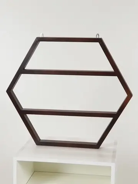 Настенная полка шестиугольник Соты Лофт