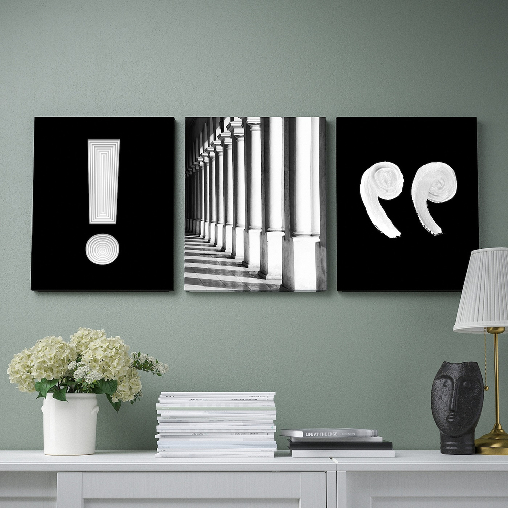 IKEA PJÄTTERYD  (ИКЕА ПЙÄТТЕРЙД)  -  Изображение, восклицательный знак, 40x50 см
