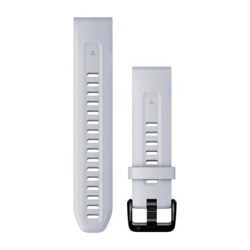 Ремешок QuickFit 20 мм для Garmin Fenix 7S, Fenix 6S, Fenix 5S, Instinct 2S, Epix Pro Gen 2 (42 mm) силиконовый быстросъемный (Белый)