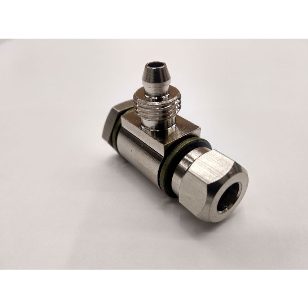Фитинг цилиндра зажима цанговый угловой 1/8" 6мм V521, V524, V526, V526U, V624, V626, V626IT, V730