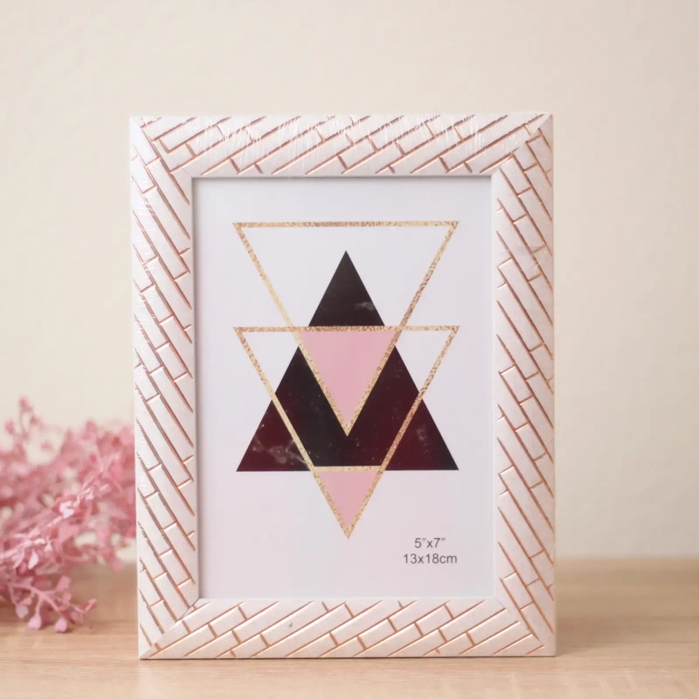 Фоторамка 13*18см «Флоренция» бледно-розовый, пластик