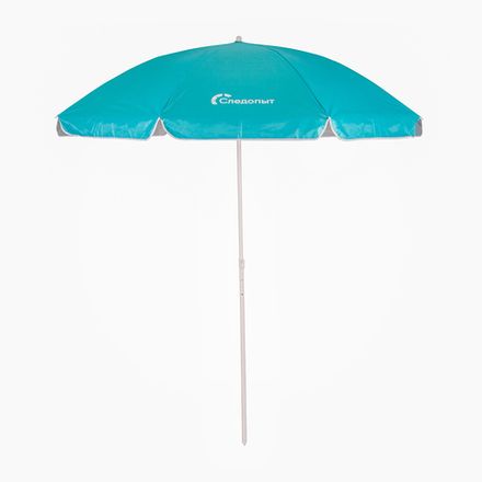 Зонт пляжный СЛЕДОПЫТ прямой, d - 180см, h - 183см, d штока 19/22мм, Polyester 190T, цв. голубой/10/