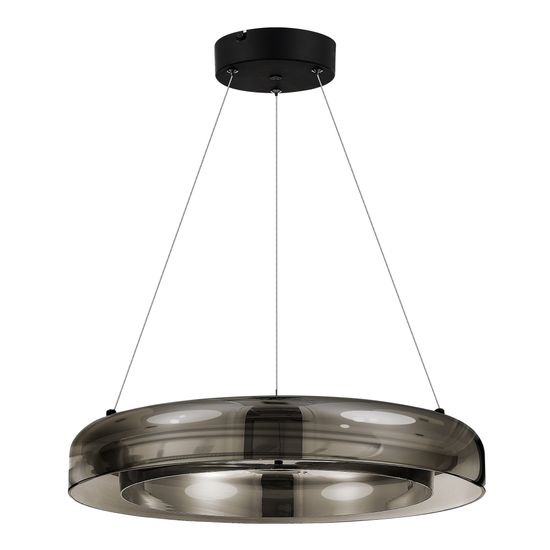 SL6019.333.01 Светильник подвесной ST-Luce Черный/Дымчатый, Белый LED 1*36W 3000K FORAY