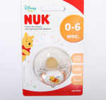 4805433 Соска-пустышка ортодонтическая, латекс, от 0 мес., TRENDLINE ДИСНЕЙ, цвет МИКС