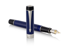 Перьевая ручка Parker Duofold Classic Centennial, Blue and Black CT, перо: F