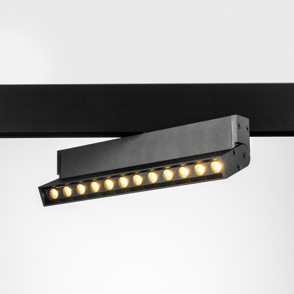 259037 Светильник 48V поворотный д/трека UNO LED 12W 800LM 24G ЧЕРНЫЙ МАТОВЫЙ 3000K