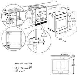 Встраиваемый электрический духовой шкаф Electrolux OKD5C51V