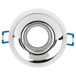 Встраиваемый светильник декоративный ЭРА KL103 WH/CH MR16 GU5.3 белый хром