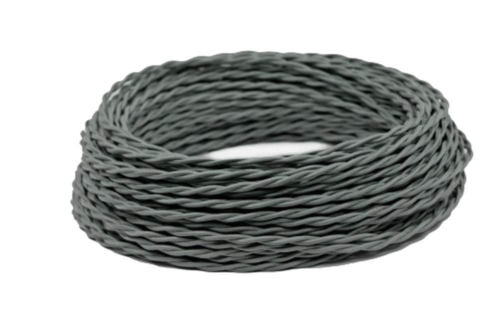 Ретро провод витой Графит Interior Wire Twist Магус ТМ ПВР-ГРФ / 2х2,5