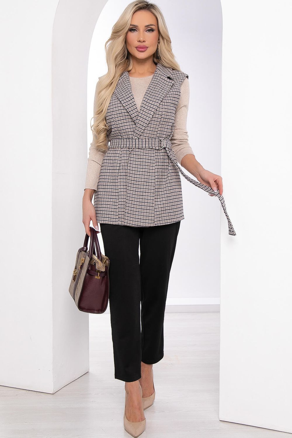 Жилет "Амстердам" (клетка) Б8305 LT Collection