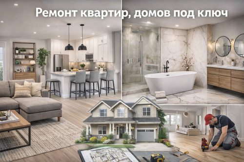 Ремонт квартир, домов под ключ