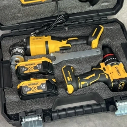 Шуруповерт и УШМ(болгарка) DeWALT / Набор аккумуляторного инструмента Dewalt / Набор электроинструмента шуруповерт и болгарка 2АКБ