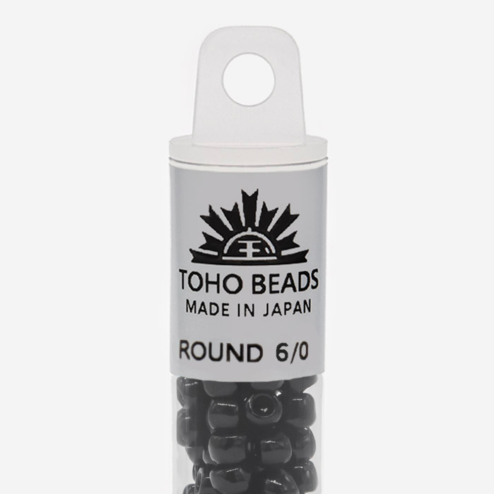 Японский бисер TOHO Round 6/0 (№49), непрозрачный глянцевый