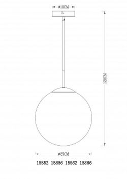 Подвесной светильник Globo Varus 15852