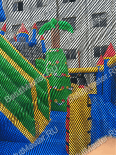 Большой надувной батут "Средневековье" 10*10*5 м