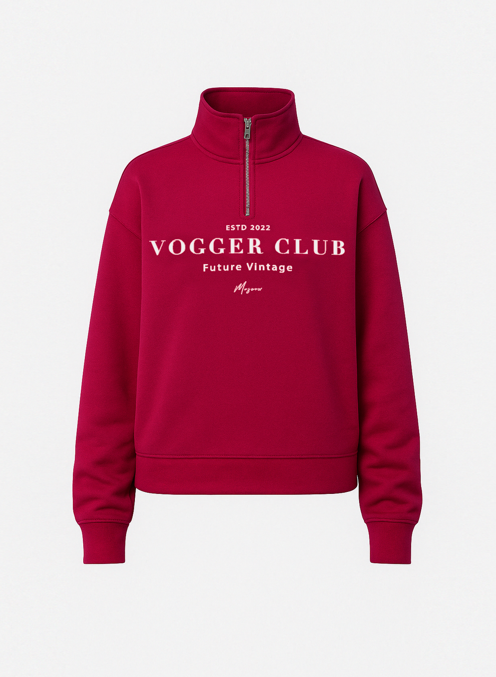 Олимпийка zip "vogger club" красная