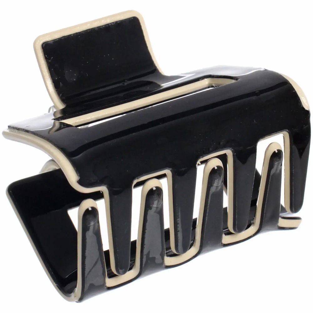 Заколка - краб для волос «AKS-EMPIRE», цвет черный, 5*4,5см