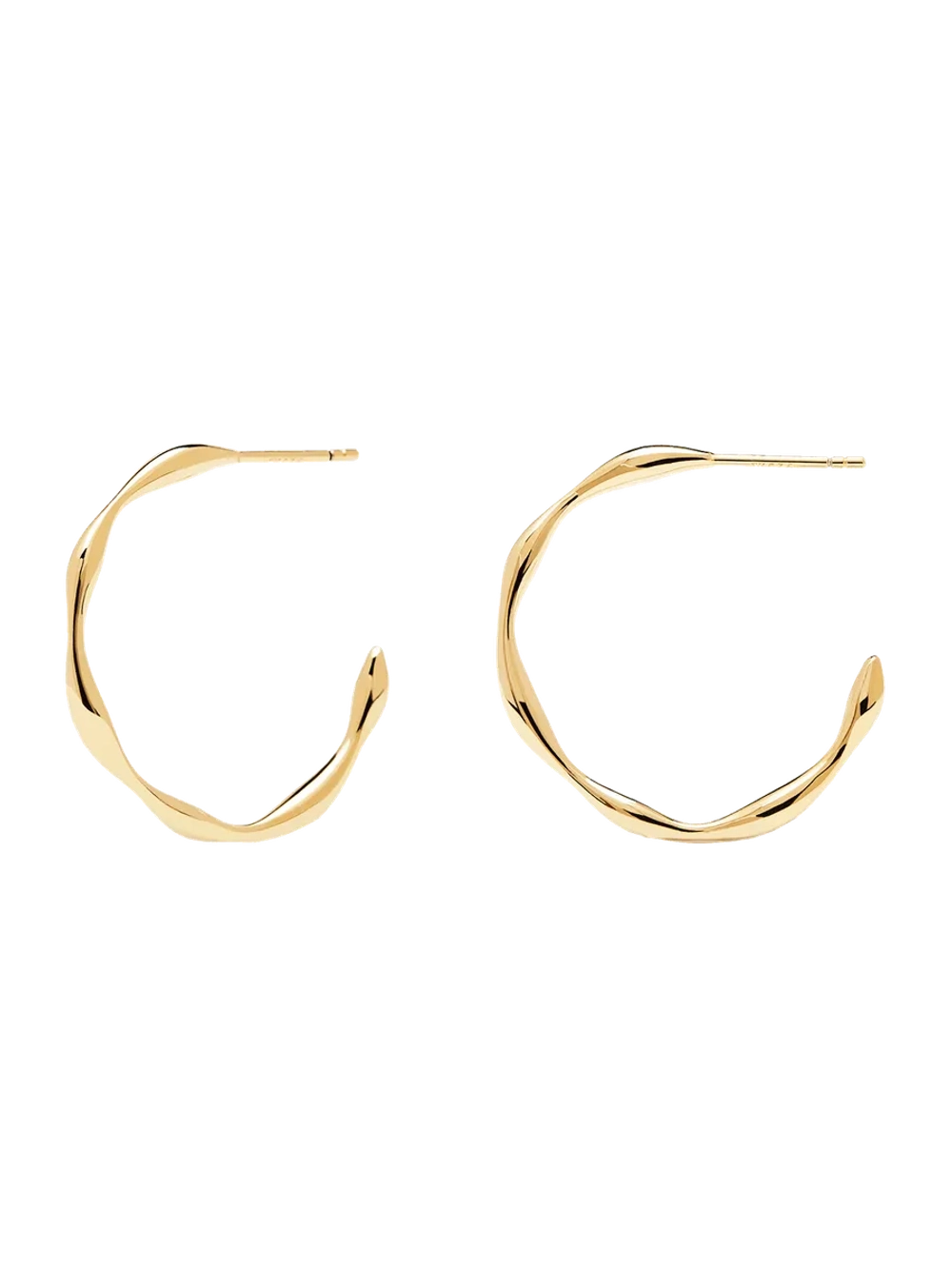 Серьги Vanilla серебро 925 пробы покрытое золотом