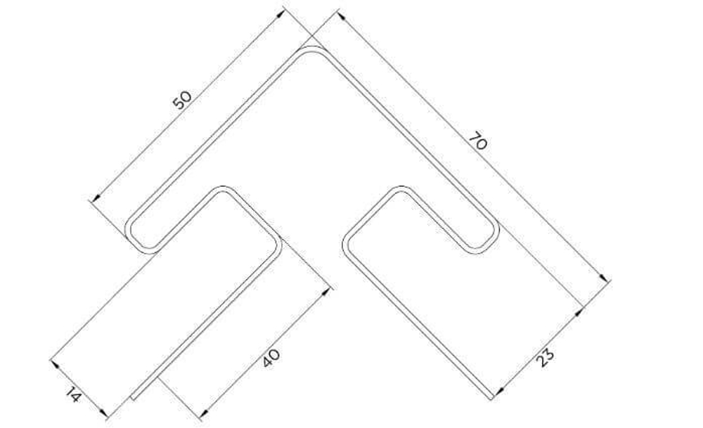 Наружный угол FineBer Classic Color Белый 3050 мм