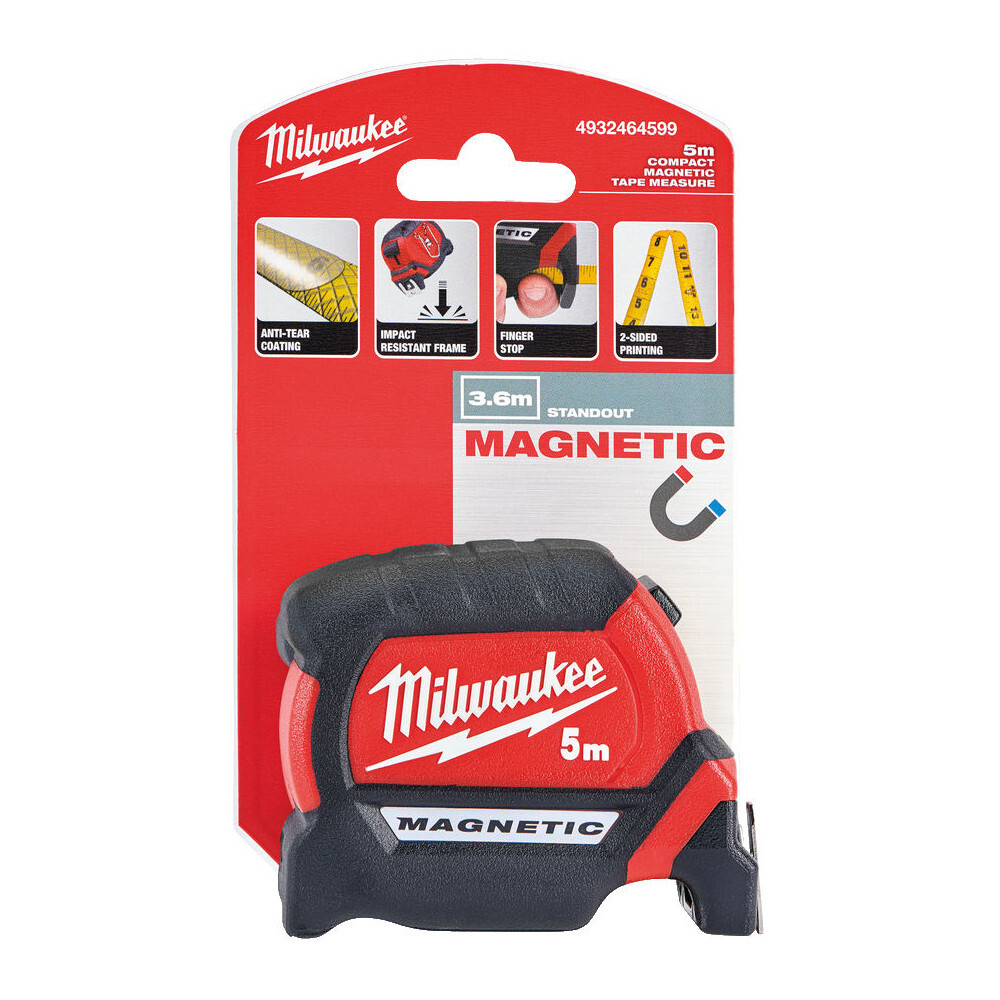 Рулетка Milwaukee PREMIUM магнитная MAGNETIC GEN III  5м*27мм