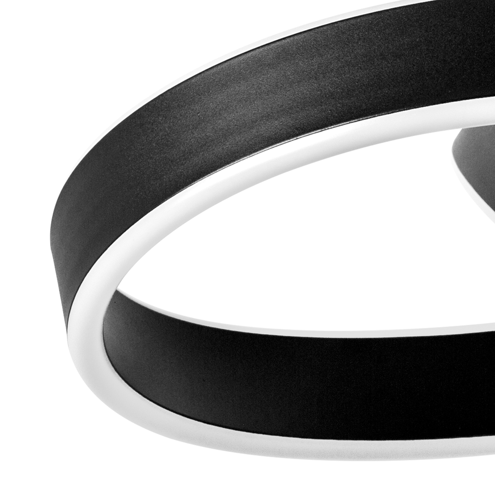 749487 Люстра SATURNO LED 60W 2760LM ЧЕРНЫЙ 3000K