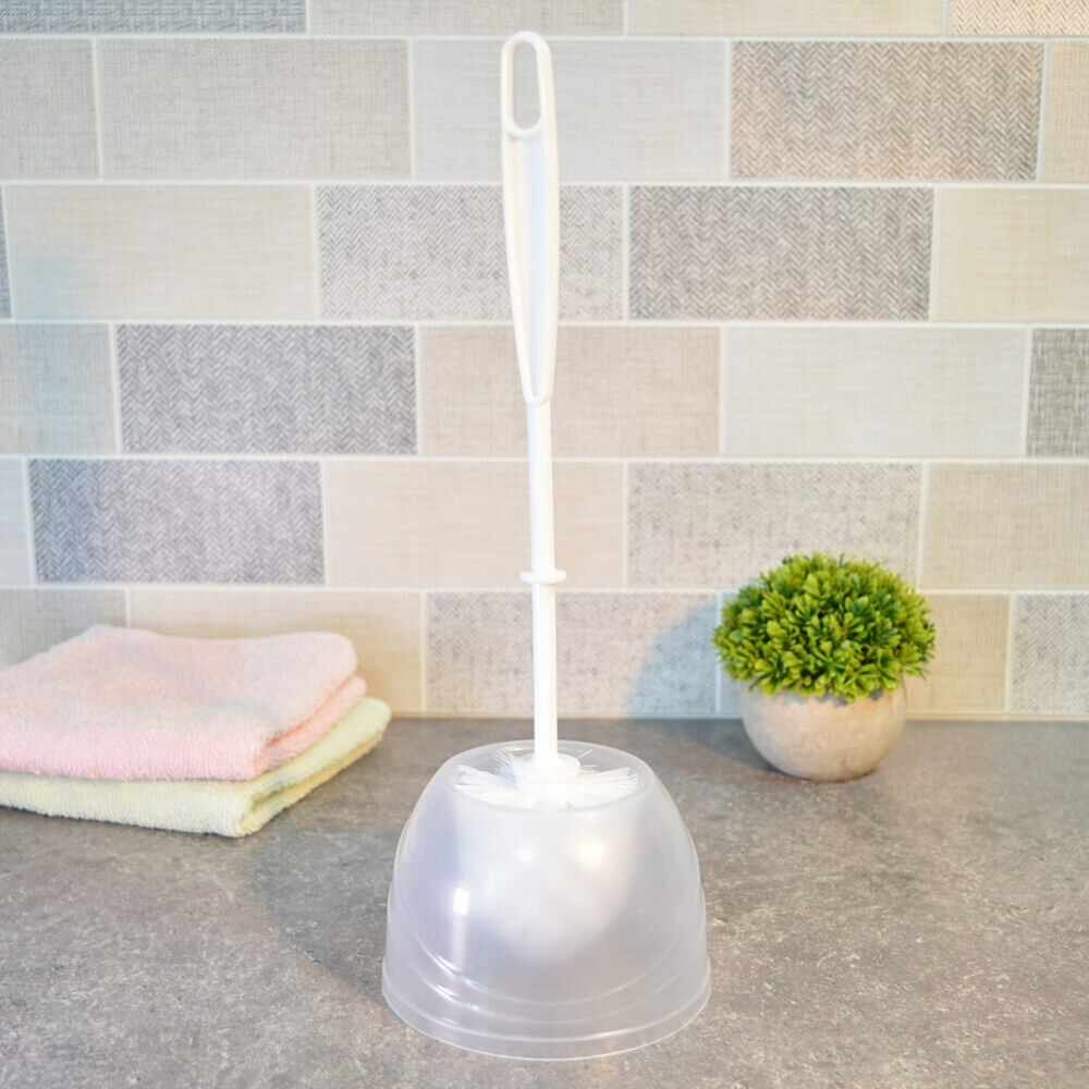 Ерш для туалета с подставкой "Scandi", прозрачный