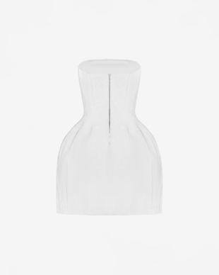 Платье мини корсетного типа из бархата